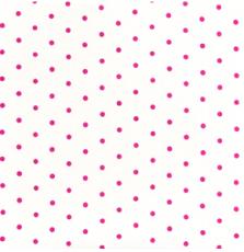 French Hat Box: Hot Pink Spot Print, Wei 
